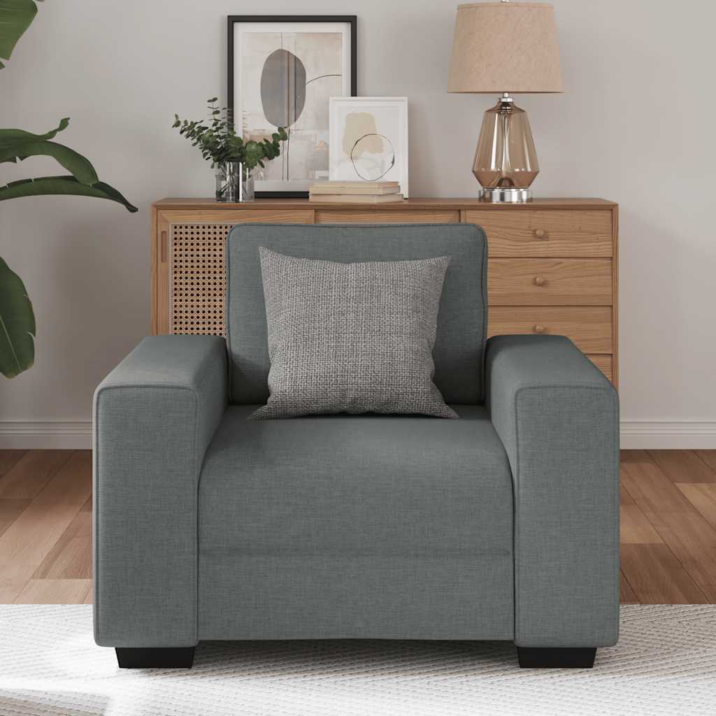 Sessel Dunkelgrau 60 cm Stoff