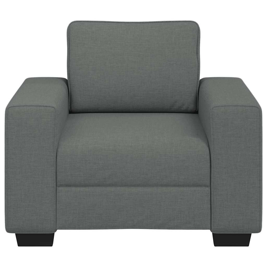 Sessel Dunkelgrau 60 cm Stoff