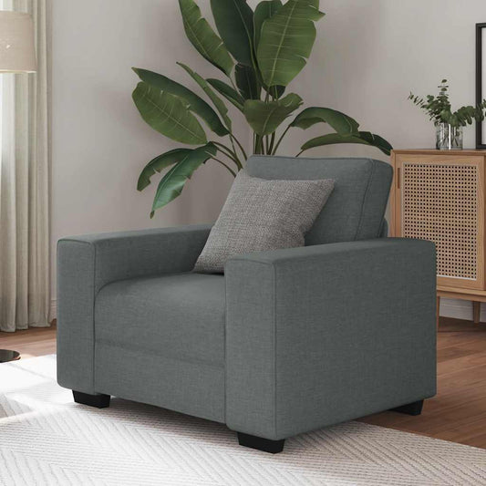 Sessel Dunkelgrau 60 cm Stoff