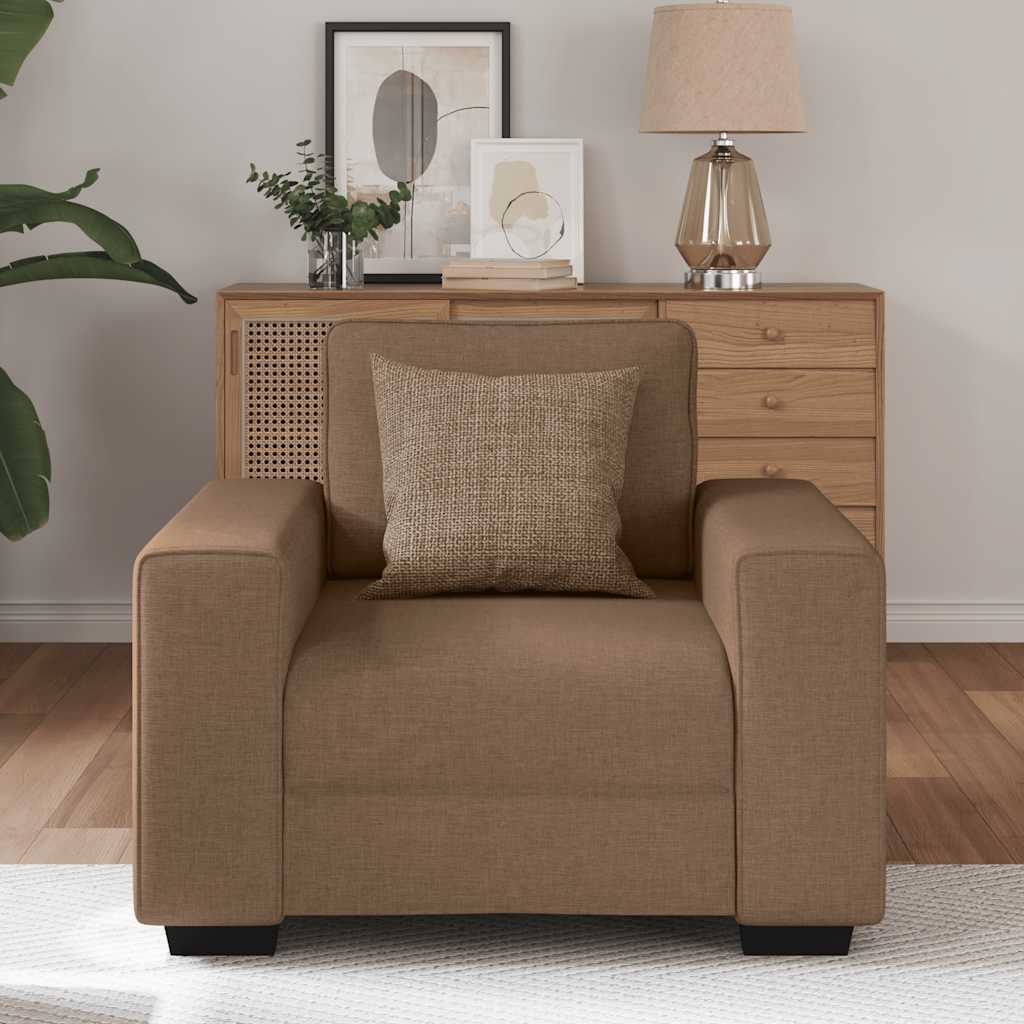 Sessel Braun 60 cm Stoff