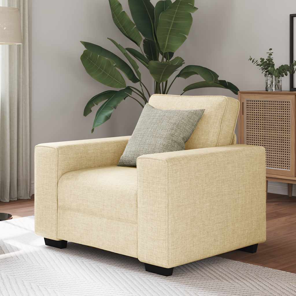Sessel Creme 60 cm Stoff