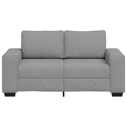 2-Sitzer-Sofa Hellgrau 120 cm Stoff