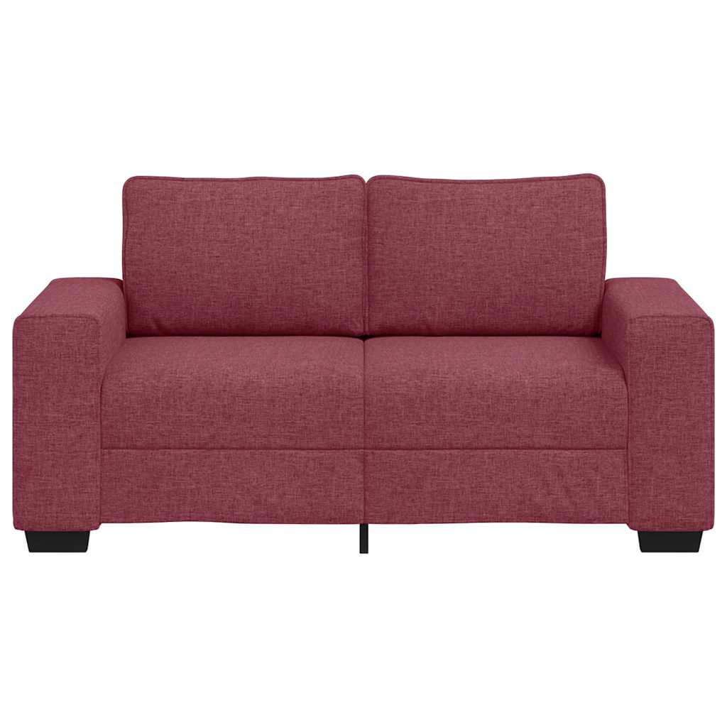 2-Sitzer-Sofa Weinrot 120 cm Stoff
