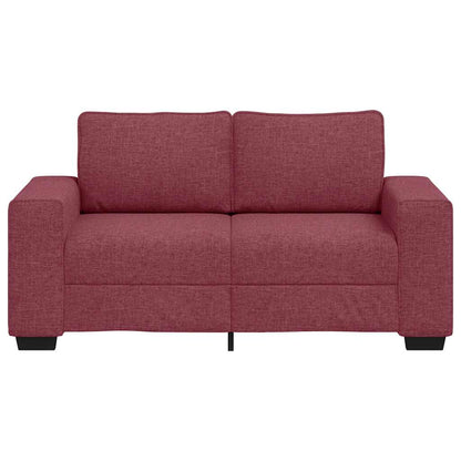 2-Sitzer-Sofa Weinrot 120 cm Stoff