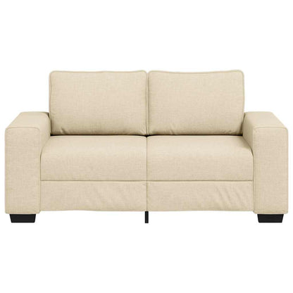 2-Sitzer-Sofa Creme 120 cm Stoff
