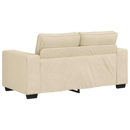 2-Sitzer-Sofa Creme 120 cm Stoff
