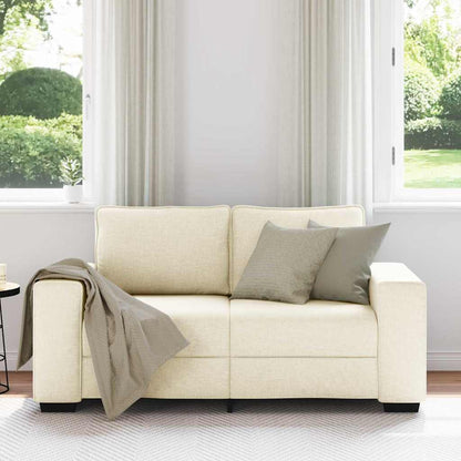 | Sofa | mit Kissen mit Kissen Beige 160 x 77 x 82 cm Leinen