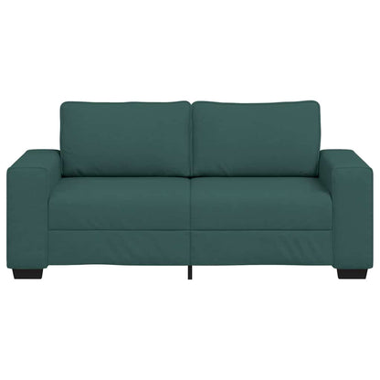 2-Sitzer-Sofa Dunkelgrün 140 cm Stoff