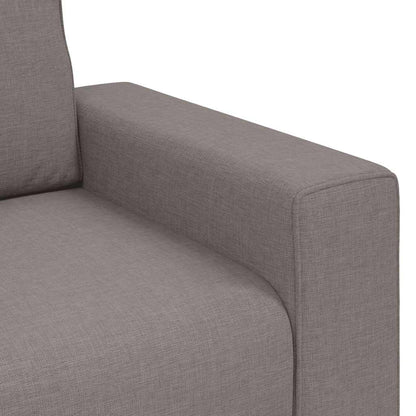 2-Sitzer-Sofa Taupe 140 cm Stoff