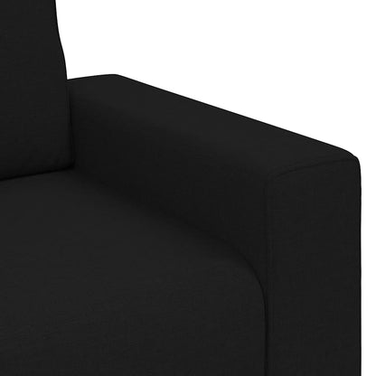 3-Sitzer-Sofa Schwarz 180 cm Stoff