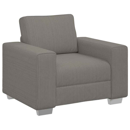 Sessel Hellgrau 60 cm Cordstoff