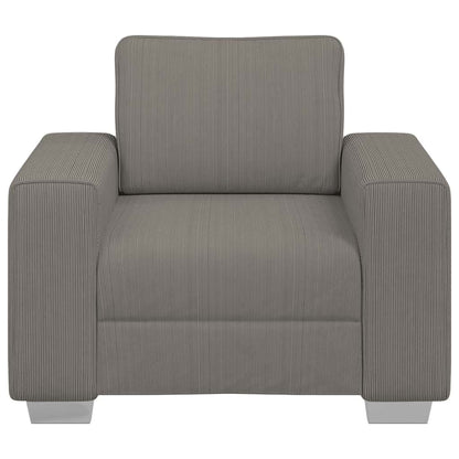 Sessel Hellgrau 60 cm Cordstoff