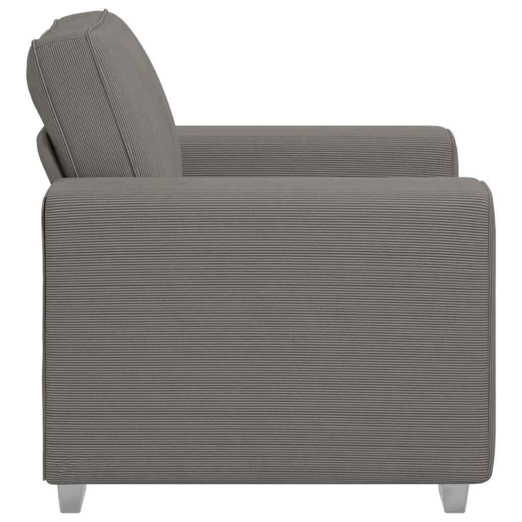 Sessel Hellgrau 60 cm Cordstoff