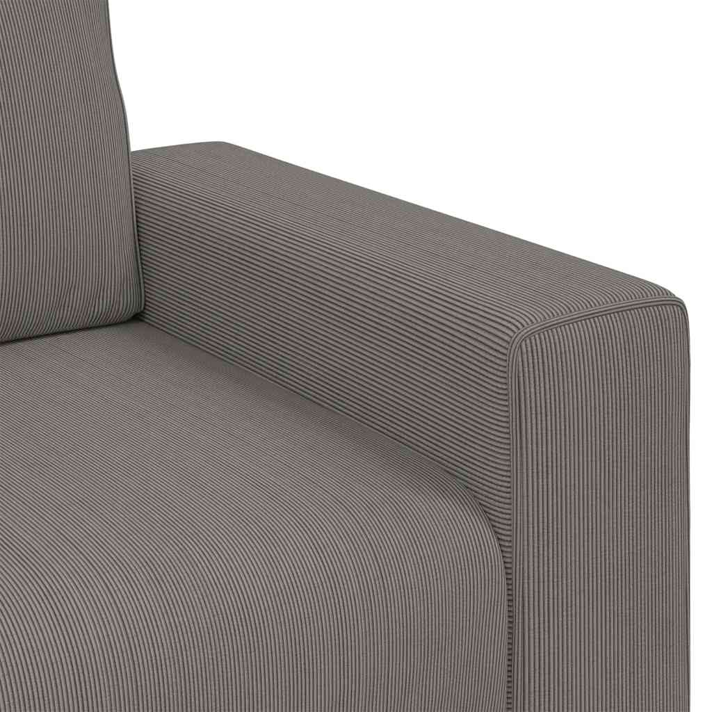 Sessel Hellgrau 60 cm Cordstoff