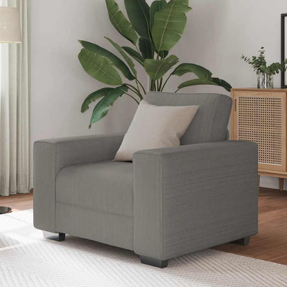 Sessel Hellgrau 60 cm Cordstoff
