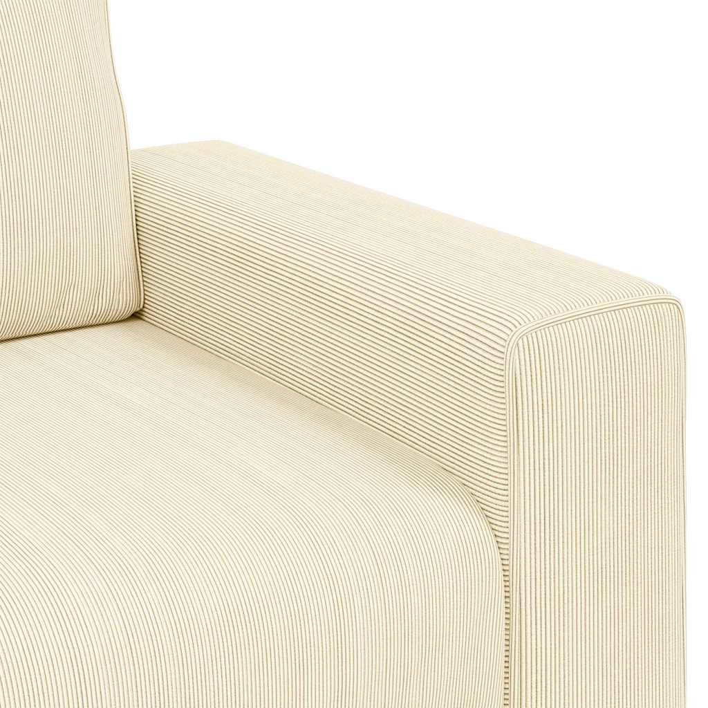 Sessel Creme 60 cm Cordstoff