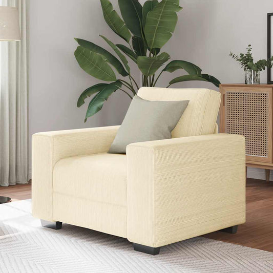 Sessel Creme 60 cm Cordstoff