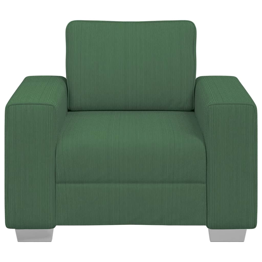 Sessel Dunkelgrün 60 cm Cordstoff