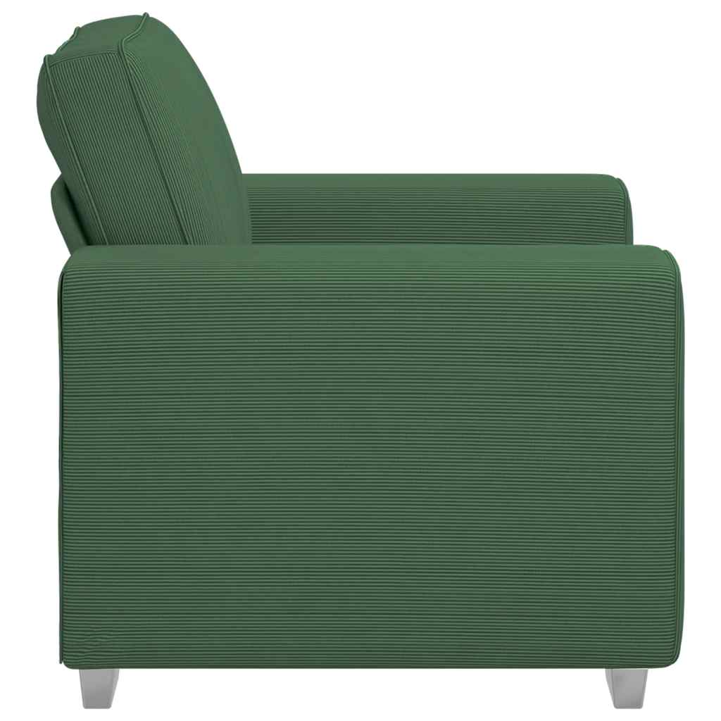 Sessel Dunkelgrün 60 cm Cordstoff