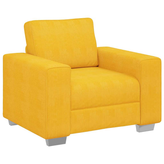 Sessel Hellgelb 60 cm Cordstoff