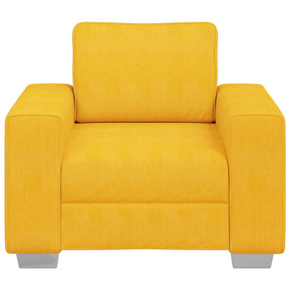 Sessel Hellgelb 60 cm Cordstoff
