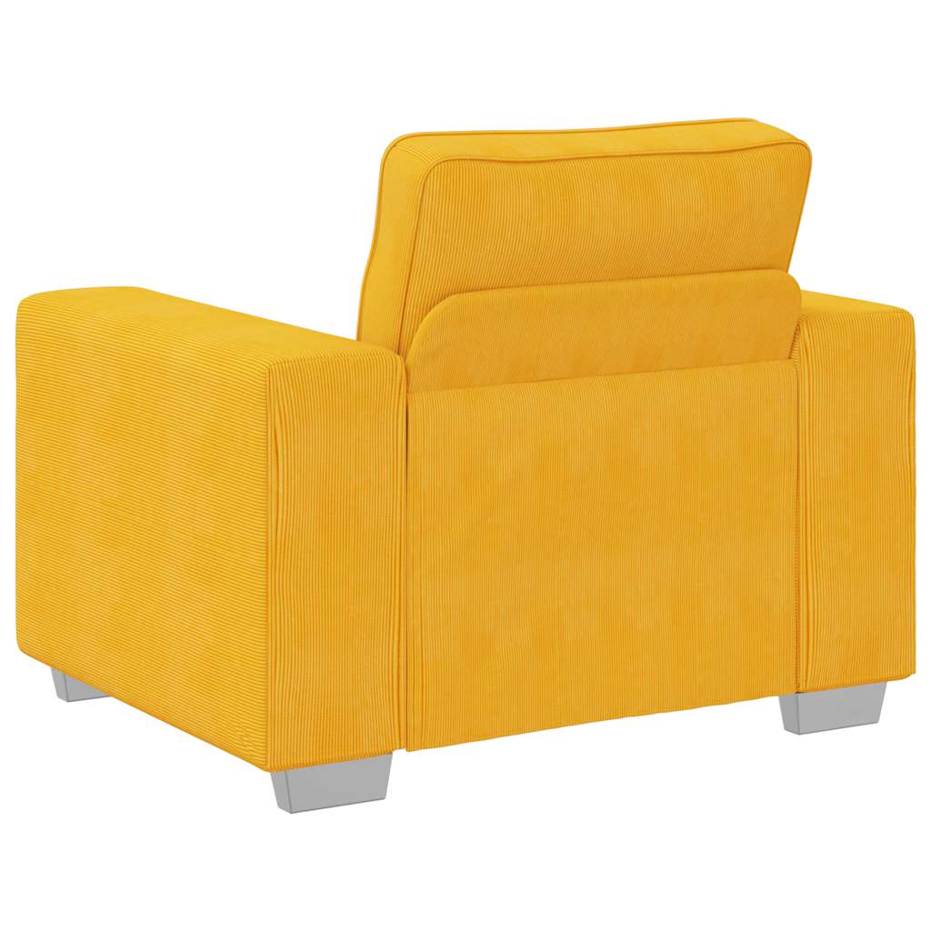 Sessel Hellgelb 60 cm Cordstoff