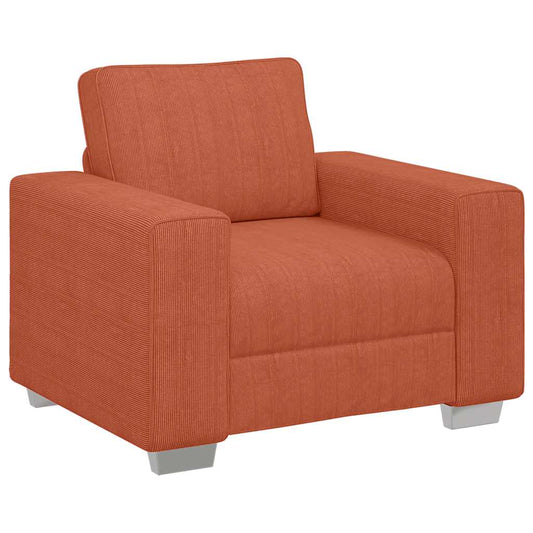 Sessel Rot Orange 60 cm Cordstoff