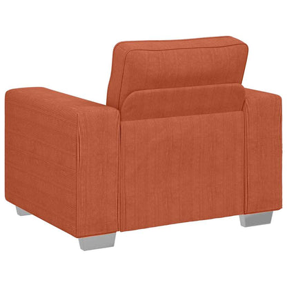 Sessel Rot Orange 60 cm Cordstoff