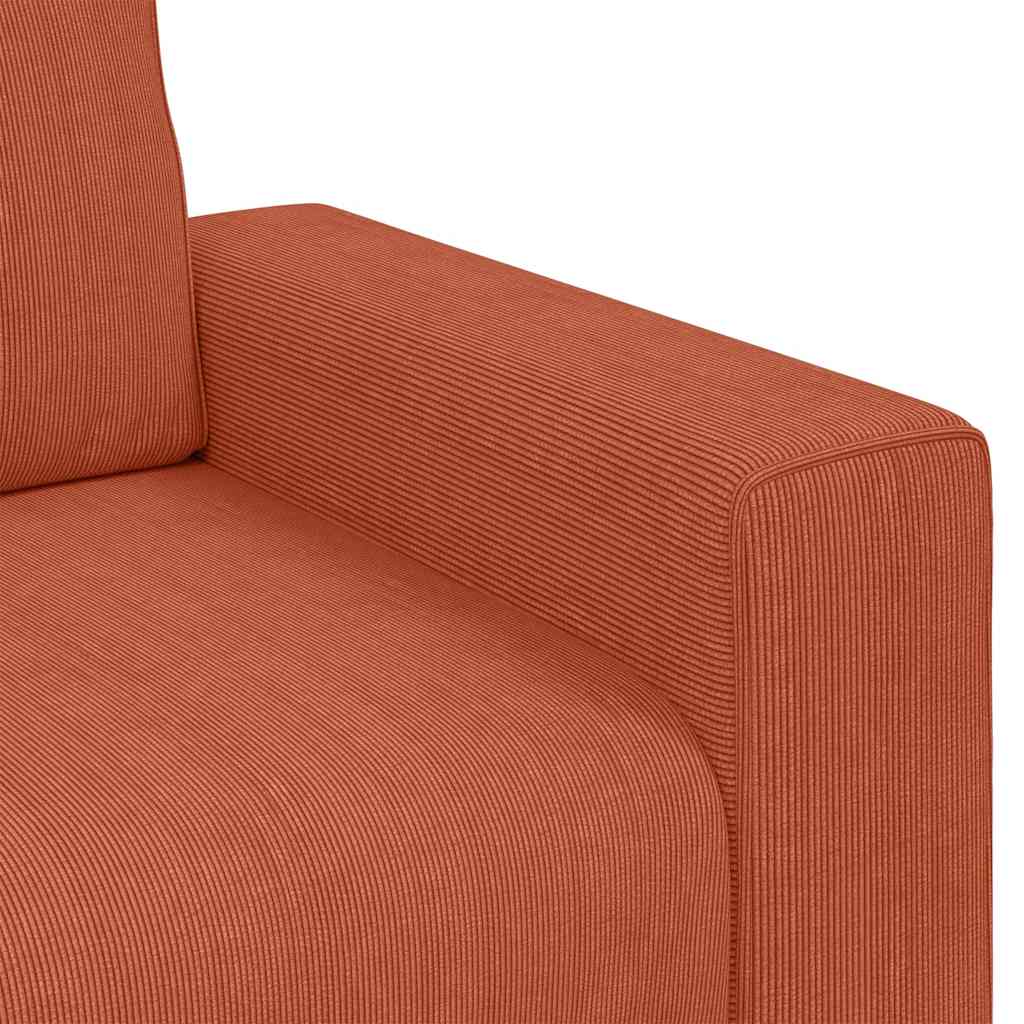 Sessel Rot Orange 60 cm Cordstoff