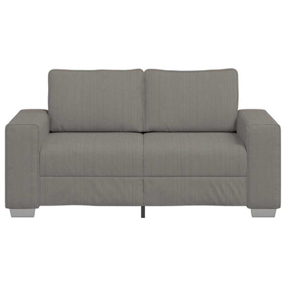 Zweisitzer-Sofa Hellgrau 120 cm Cordstoff