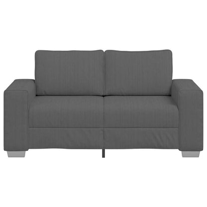 Zweisitzer-Sofa Dunkelgrau 120 cm Cordstoff