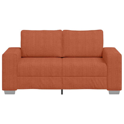 Zweisitzer-Sofa Rot Orange 120 cm Cordstoff