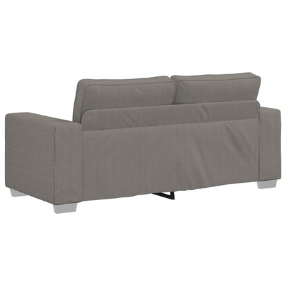 Zweisitzer-Sofa Hellgrau 140 cm Cordstoff