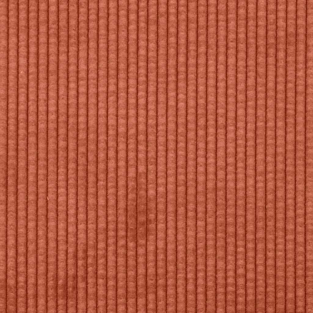 Zweisitzer-Sofa Rot Orange 140 cm Cordstoff