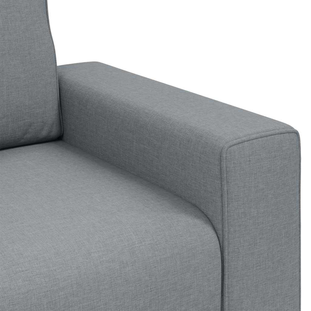 Sofa mit Kissen Hellgrau 100 x 77 x 82 cm Stoff