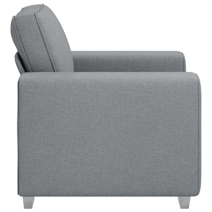 Sofa mit Kissen Hellgrau 100 x 77 x 82 cm Stoff