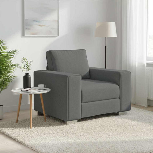 Sofa Dunkelgrau 100 x 77 x 82 cm Stoff