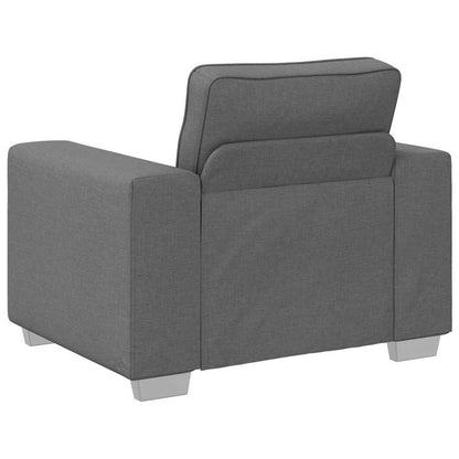 Sofa mit Kissen Dunkelgrau 100 x 77 x 82 cm Stoff