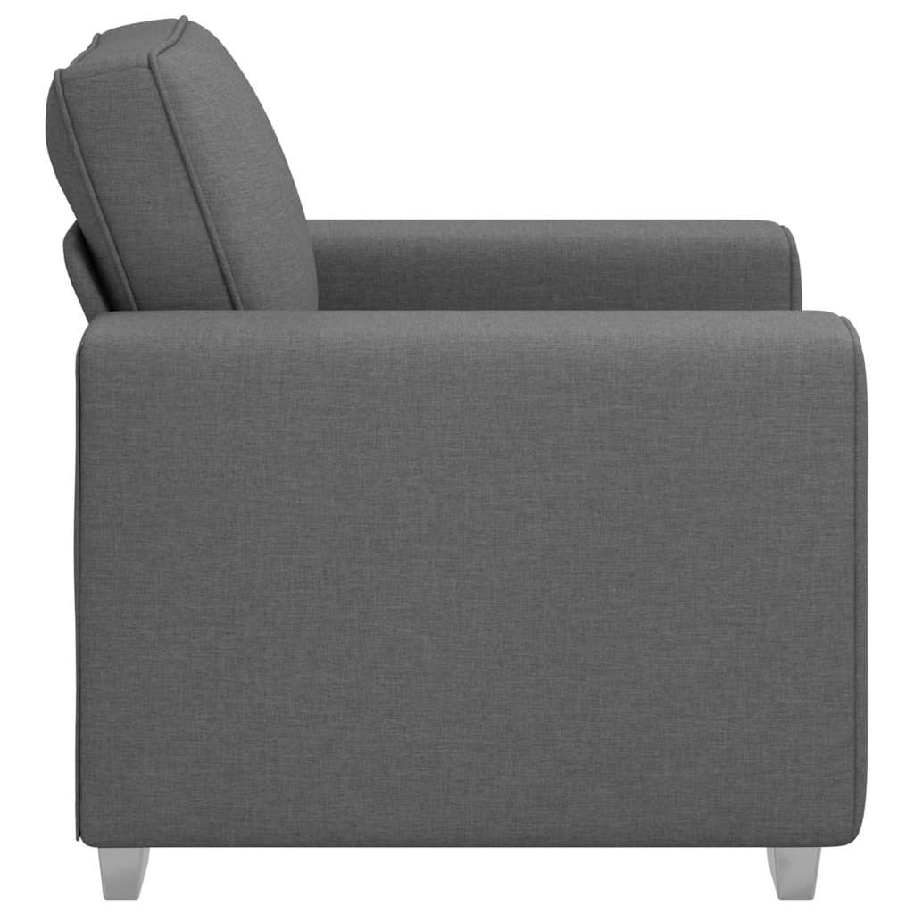 Sofa mit Kissen Dunkelgrau 100 x 77 x 82 cm Stoff