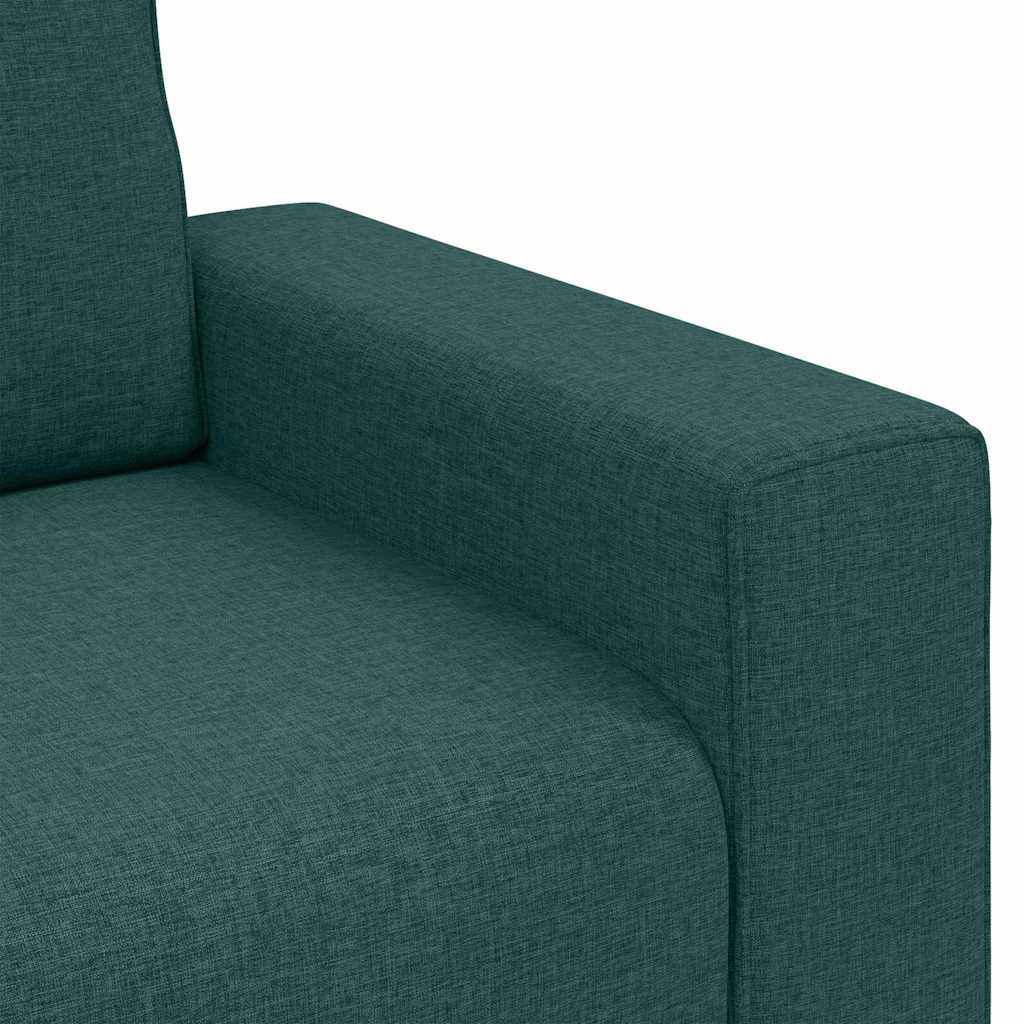 Sofa mit Kissen Dunkelgrün 100 x 77 x 82 cm Stoff
