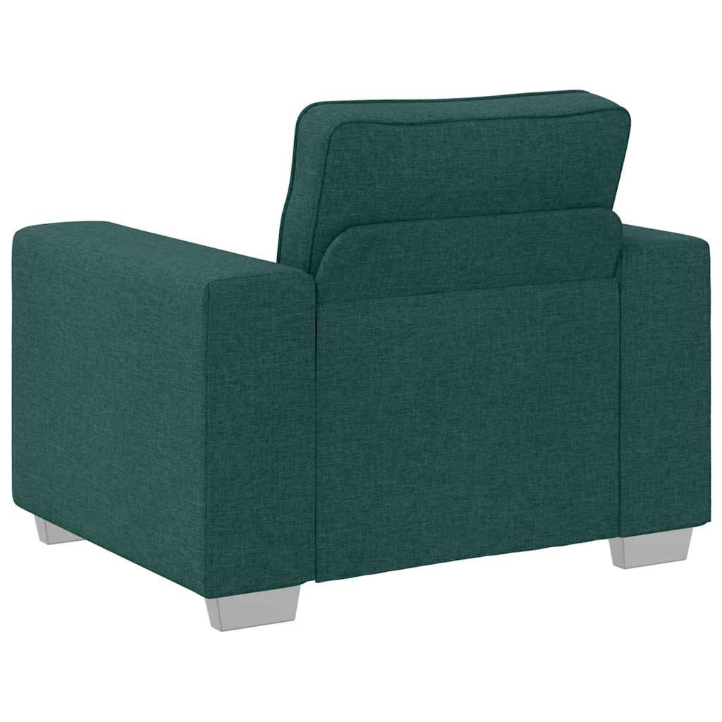 Sofa mit Kissen Dunkelgrün 100 x 77 x 82 cm Stoff