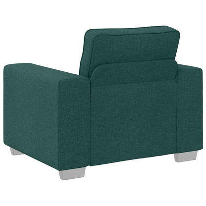 Sofa mit Kissen Dunkelgrün 100 x 77 x 82 cm Stoff