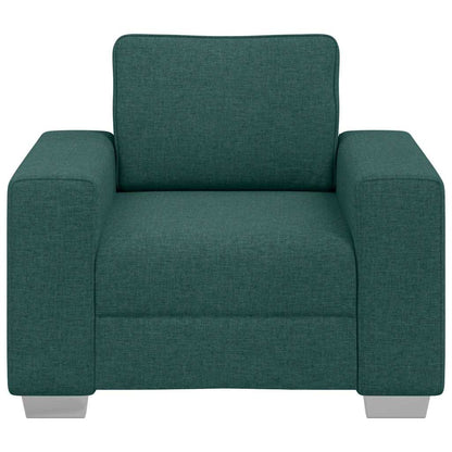 Sofa mit Kissen Dunkelgrün 100 x 77 x 82 cm Stoff