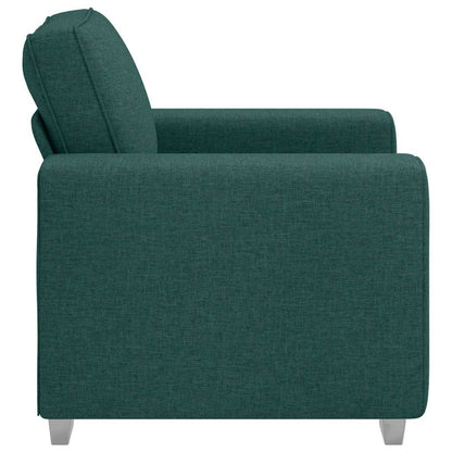 Sofa mit Kissen Dunkelgrün 100 x 77 x 82 cm Stoff