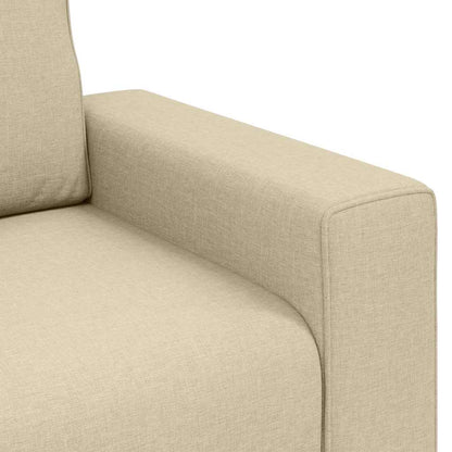 Sofa mit Kissen Creme 100 x 77 x 82 cm Stoff