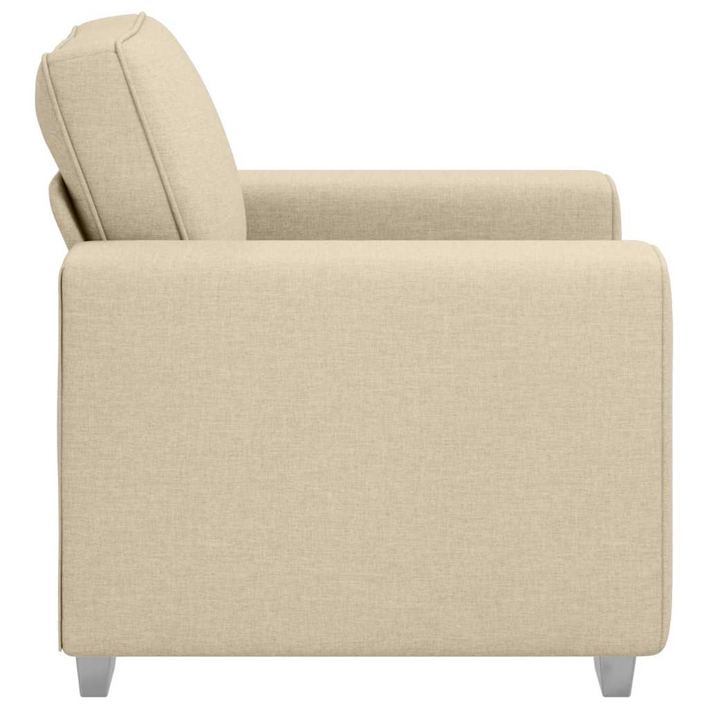 Sofa mit Kissen Creme 100 x 77 x 82 cm Stoff