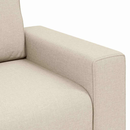 Sofa mit Kissen mit Kissen Beige 100 x 77 x 82 cm Leinen