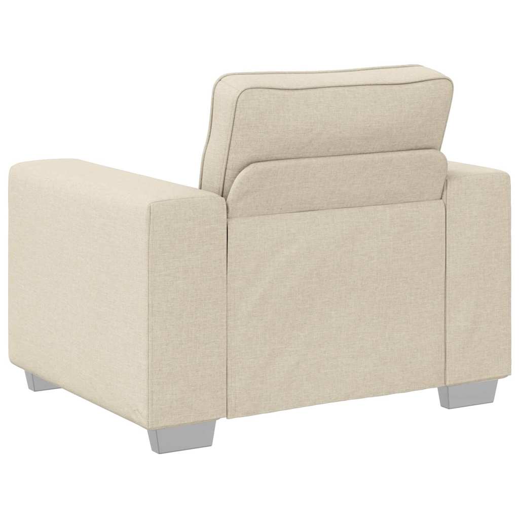 Sofa mit Kissen mit Kissen Beige 100 x 77 x 82 cm Leinen