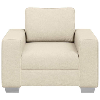 Sofa mit Kissen mit Kissen Beige 100 x 77 x 82 cm Leinen