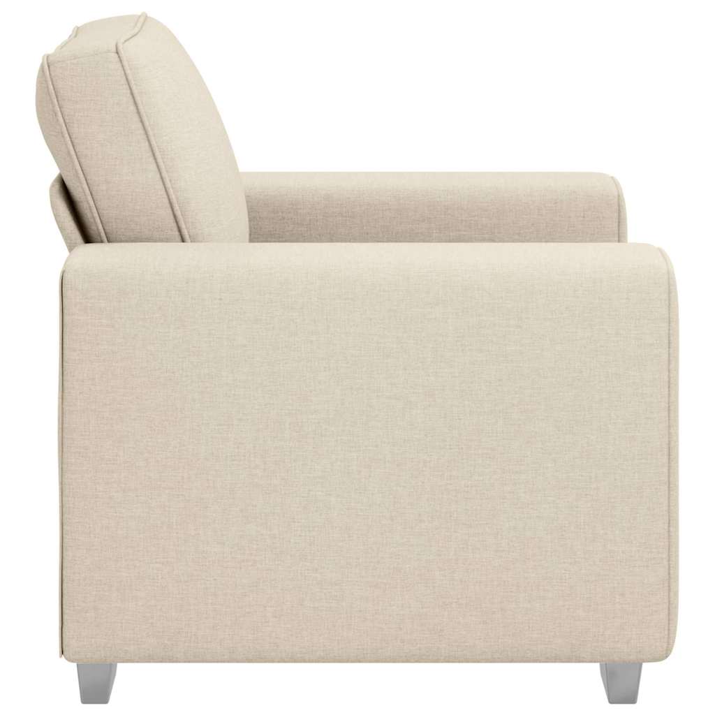 Sofa mit Kissen mit Kissen Beige 100 x 77 x 82 cm Leinen